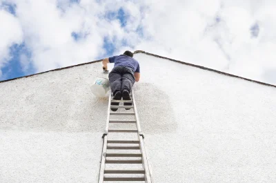 Peinture extérieure à la Meurdraquière — façades et ravalement