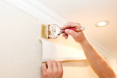 Pose de papier peint à la Meurdraquière — revêtements muraux et toiles de verre